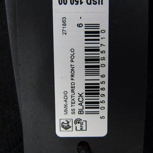 NEW TED BAKER Mens Textured Front Knit Polo Shirt Black Size XXL/IT 6 - Picture 16 of 16